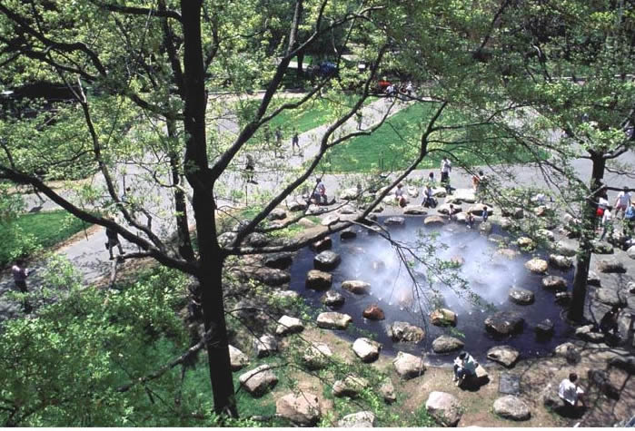 唐納噴泉夏季景觀