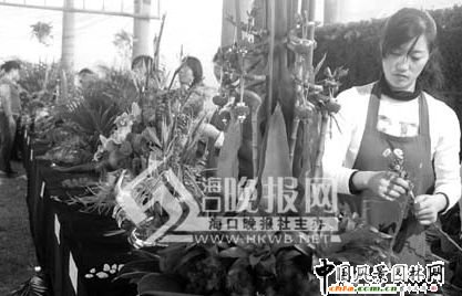插花比賽首次亮相冬交會。