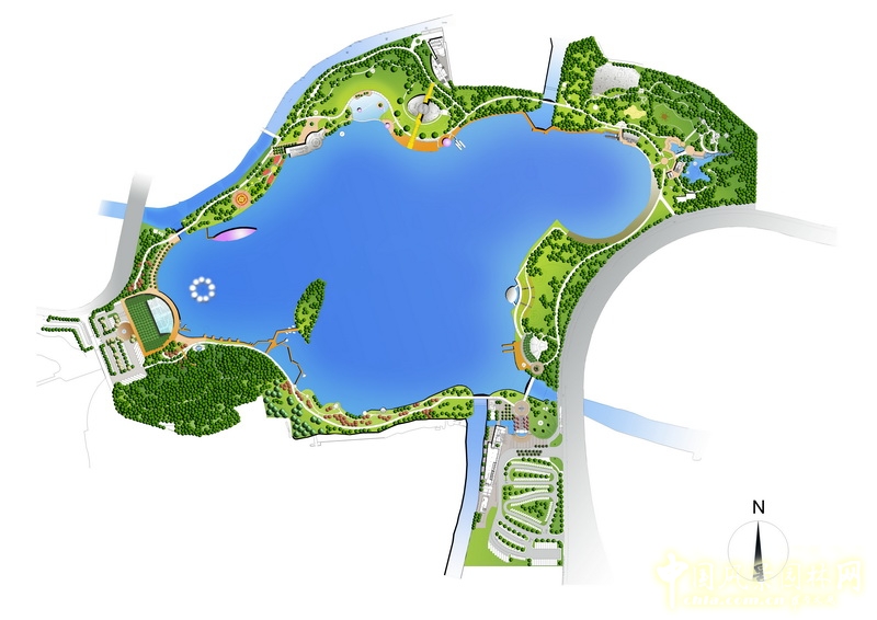 盛葉夏樹 雕塑公園 景觀 總平面圖