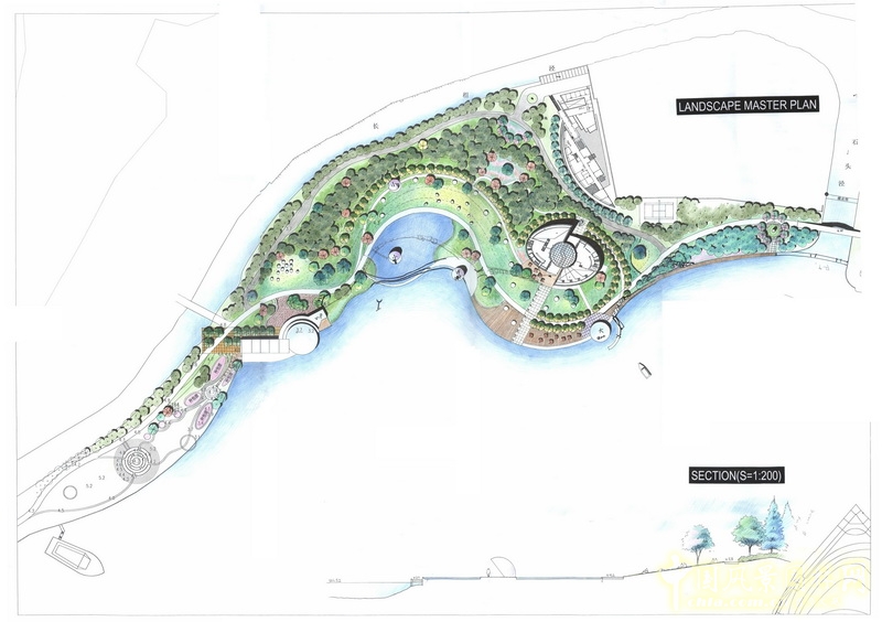 盛葉夏樹 雕塑公園 景觀 平面圖