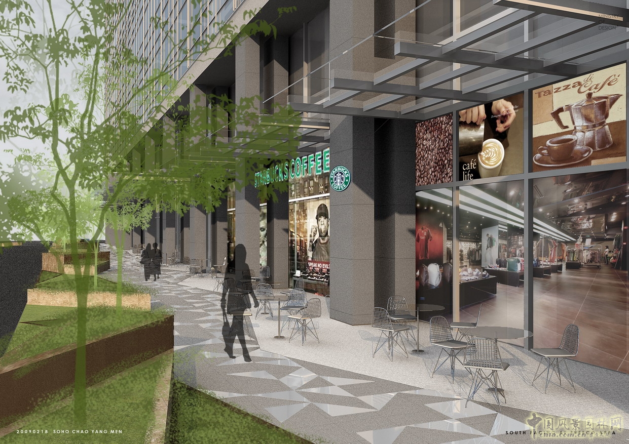 朝陽門SOHO 盛葉夏樹 細節設計