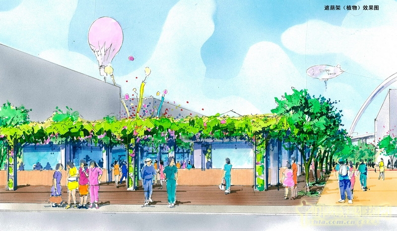 盛葉夏樹 世博會 景觀設(shè)計 效果圖