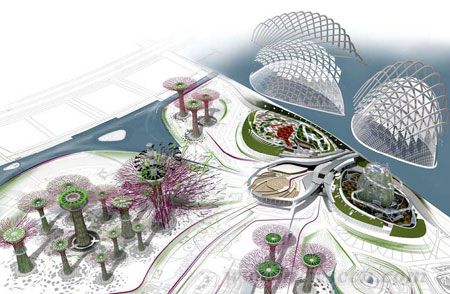 新加坡 海灣花園 景觀設計 建筑設計 中國風景園林網