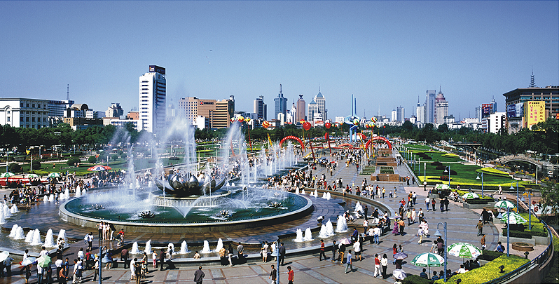 魯班獎 工程 景觀 濟南 泉城廣場 中國風景園林網