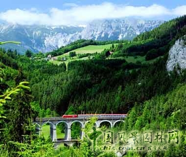 塞默靈鐵路 中國風景園林網