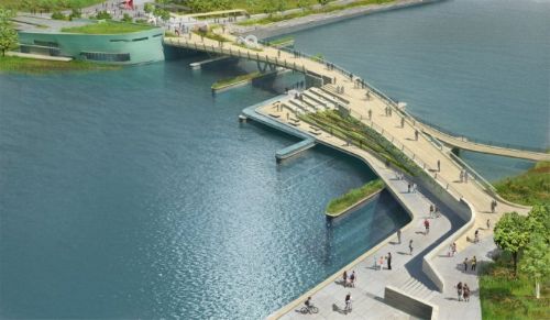 美國普羅維登斯河人行橋設計