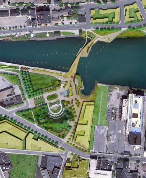 美國普羅維登斯河人行橋設計