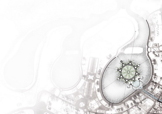 阿拉伯沙迦湖泊村規劃設計