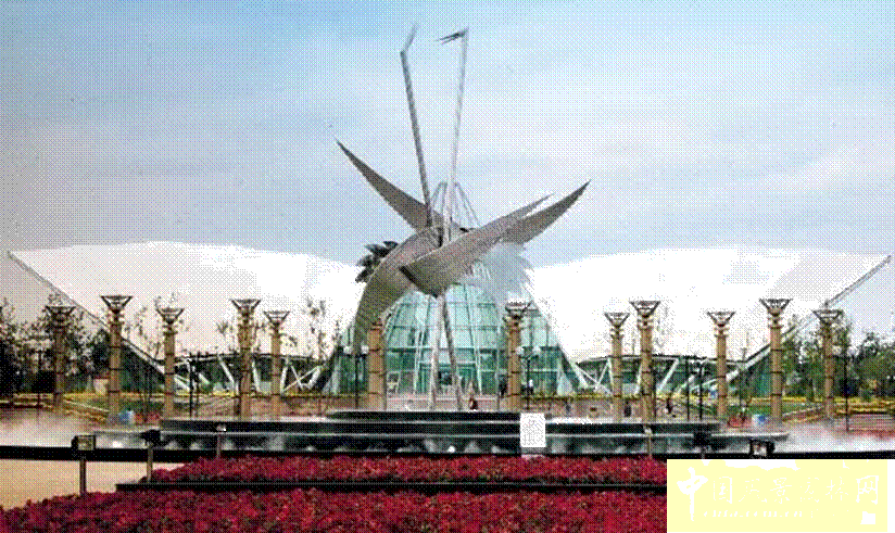 劉秀晨 綠色的云 北京 國際雕塑園 中國風(fēng)景園林網(wǎng)