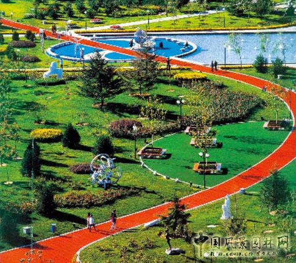 劉秀晨 綠色的云 北京 國際雕塑園 中國風(fēng)景園林網(wǎng)