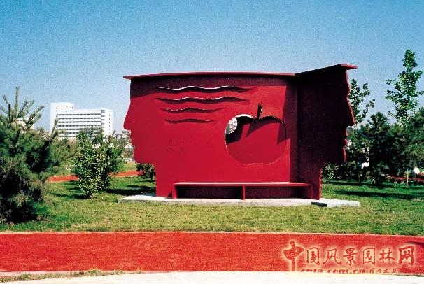 劉秀晨 綠色的云 北京 國際雕塑園 中國風景園林網