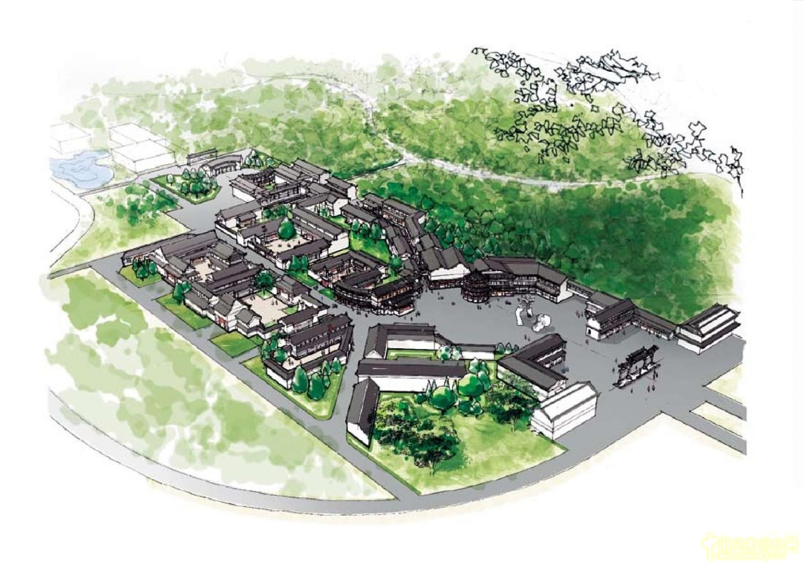 劉秀晨 綠色的云 費(fèi)縣石苑 規(guī)劃設(shè)計(jì) 中國(guó)風(fēng)景園林網(wǎng)