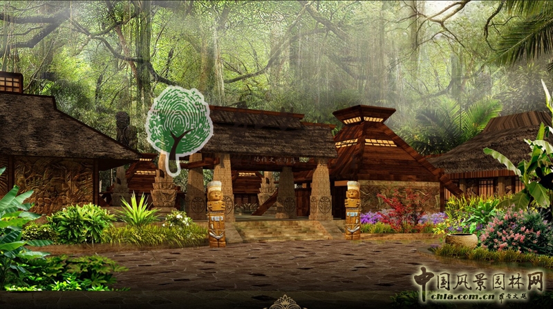 宿遷-萬國園瑪雅文明部落外立面