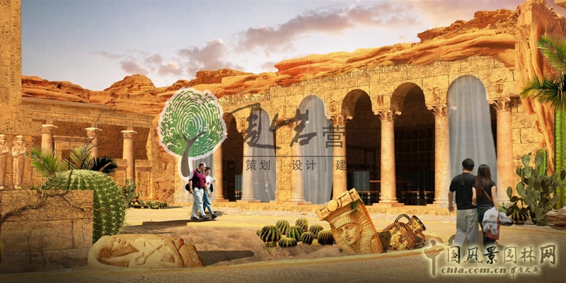宿遷-萬(wàn)國(guó)園古埃及文化區(qū)內(nèi)部