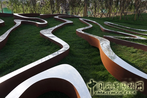 朱育帆 流水印 設(shè)計(jì)師廣場(chǎng) 第九屆園博會(huì)