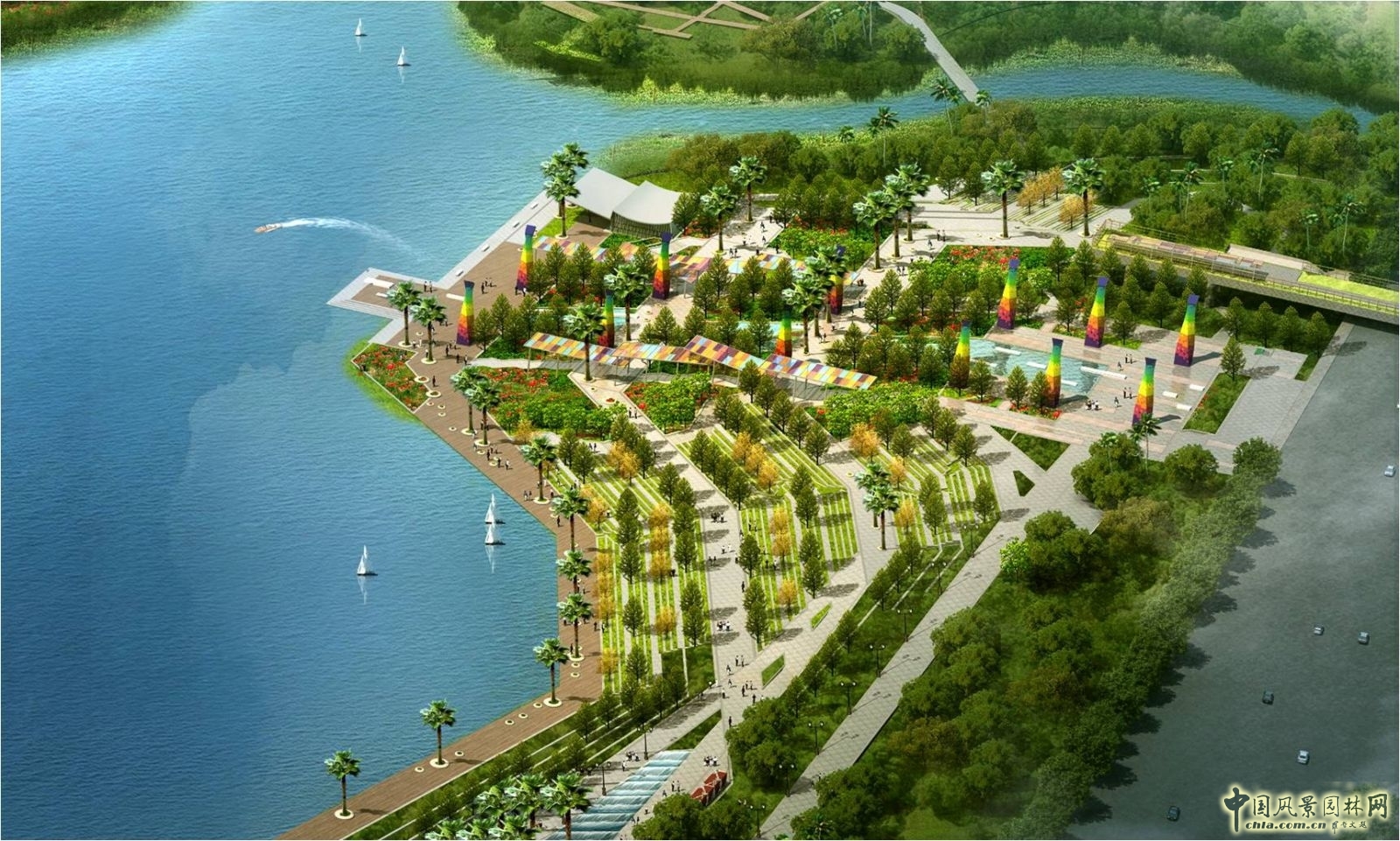 北入口鳥瞰效果圖