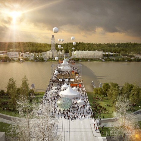 OMA設(shè)計(jì)的法國波爾多新大橋