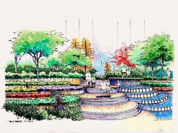 住宅景觀獎 湘江一號 山水比德 景觀設計 中國風景園林網