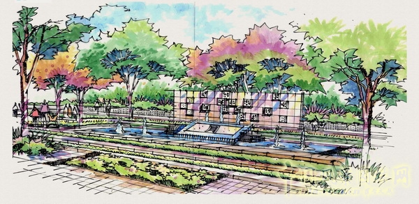 住宅景觀獎 湘江一號 山水比德 景觀設計 中國風景園林網