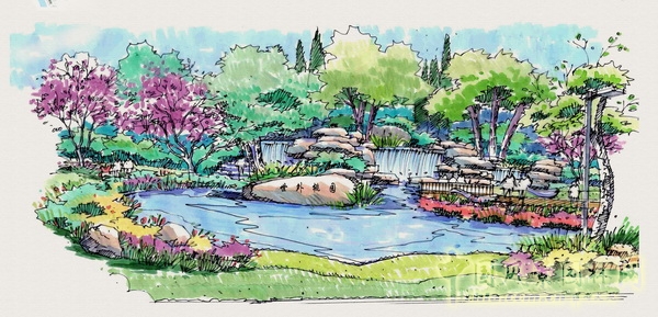 住宅景觀獎 湘江一號 山水比德 景觀設計 中國風景園林網