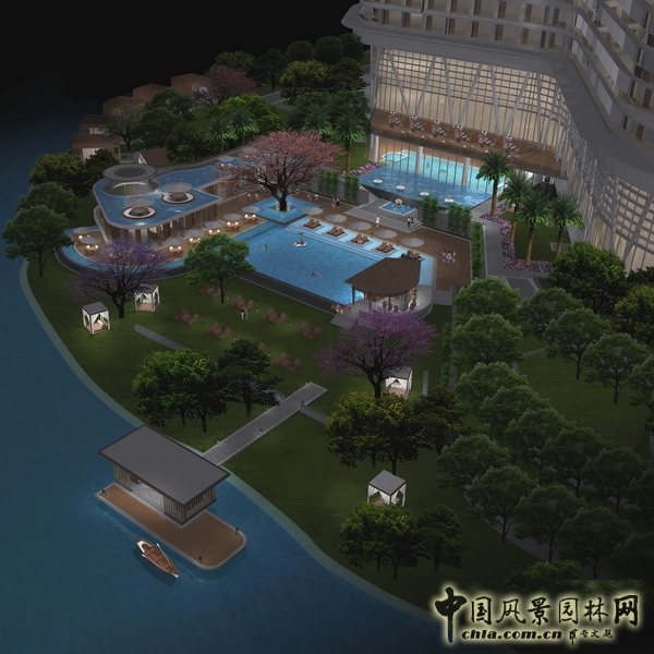 希爾頓 逸林酒店 景觀設計 何小強 中國風景園林網