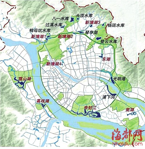 環城綠帶水庫示意圖