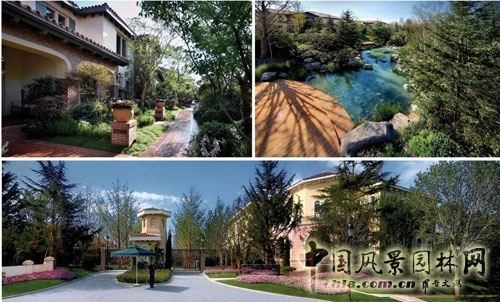 滟瀾山景觀設計以托斯卡納純美的自然風光為藍本，突出了鮮花、溪澗、山谷等景觀元素