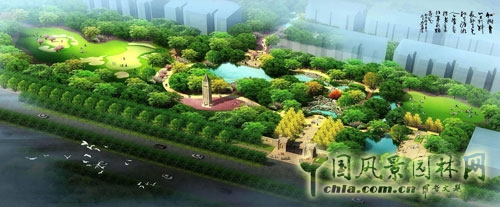 林語墅設計中融合高爾夫、河谷、花海、花徑、淺灘、密林等元素，打造變化多樣的高端樣板景觀