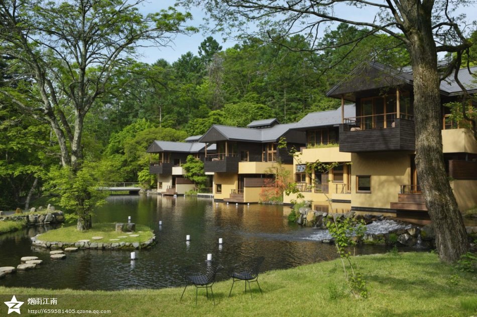 日本長野輕井澤虹夕諾雅酒店景觀設計