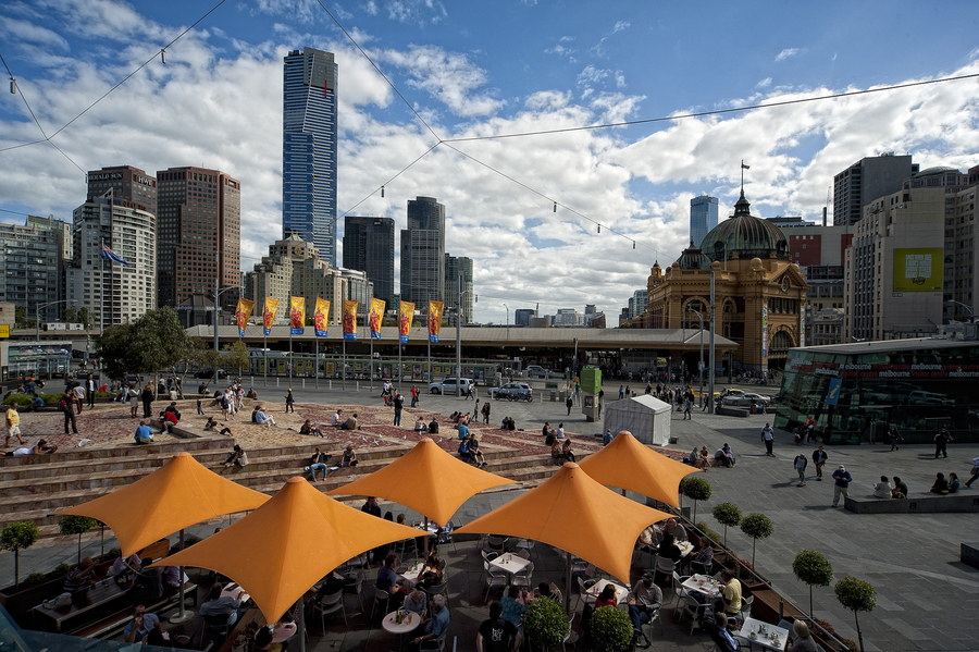 墨爾本聯邦廣場 聯邦廣場 城市廣場 廣場設計