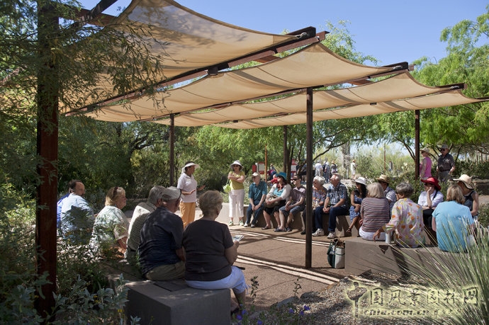鳳凰城沙漠植物園入口花園
