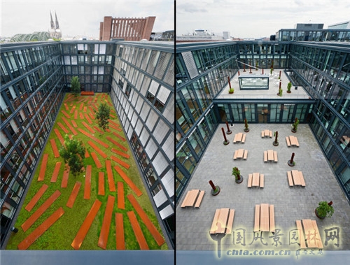 德國科隆Rheinpark-Metropole辦公空間景觀設(shè)計