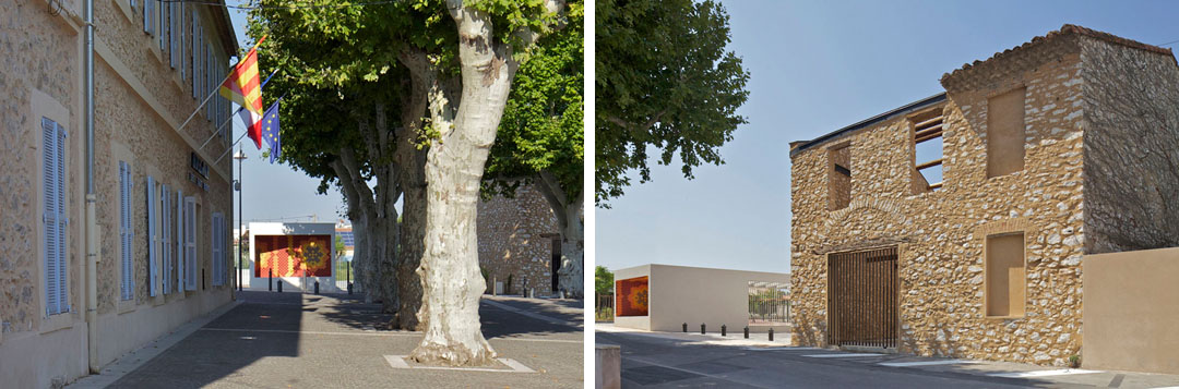 法國,馬賽Gignac la Nerthe市中心廣場景觀項目