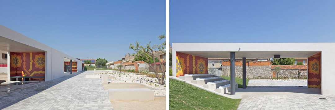 法國,馬賽Gignac la Nerthe市中心廣場景觀項目