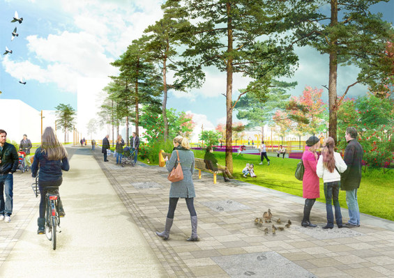 俄羅斯人居獎最佳公共空間設計:亞尼拉村落