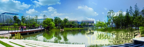 華為杭州生產(chǎn)基地 景觀工程 屋頂綠化