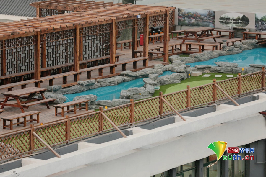 北京八一中學(xué) 屋頂花園 樓頂游泳池 樓頂花園