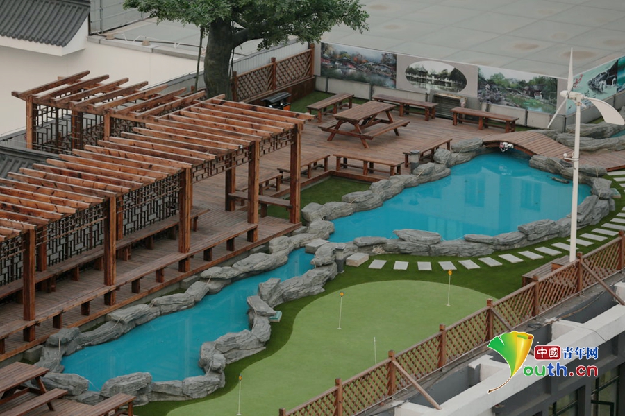 北京八一中學 屋頂花園 樓頂游泳池 樓頂花園