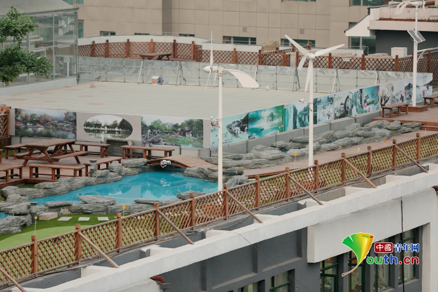 北京八一中學 屋頂花園 樓頂游泳池 樓頂花園