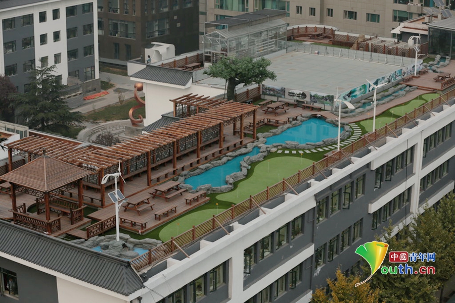 北京八一中學(xué) 屋頂花園 樓頂游泳池 樓頂花園