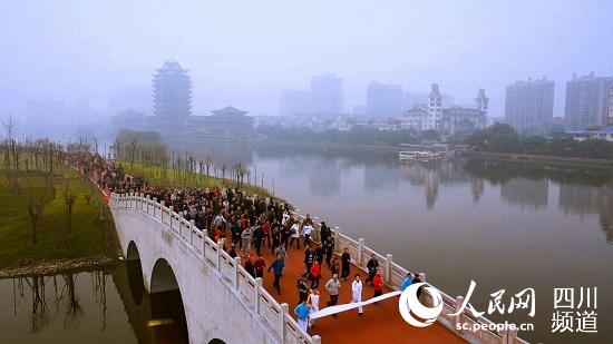 眉山：東坡濕地公園開園 掀文化名城建設大幕