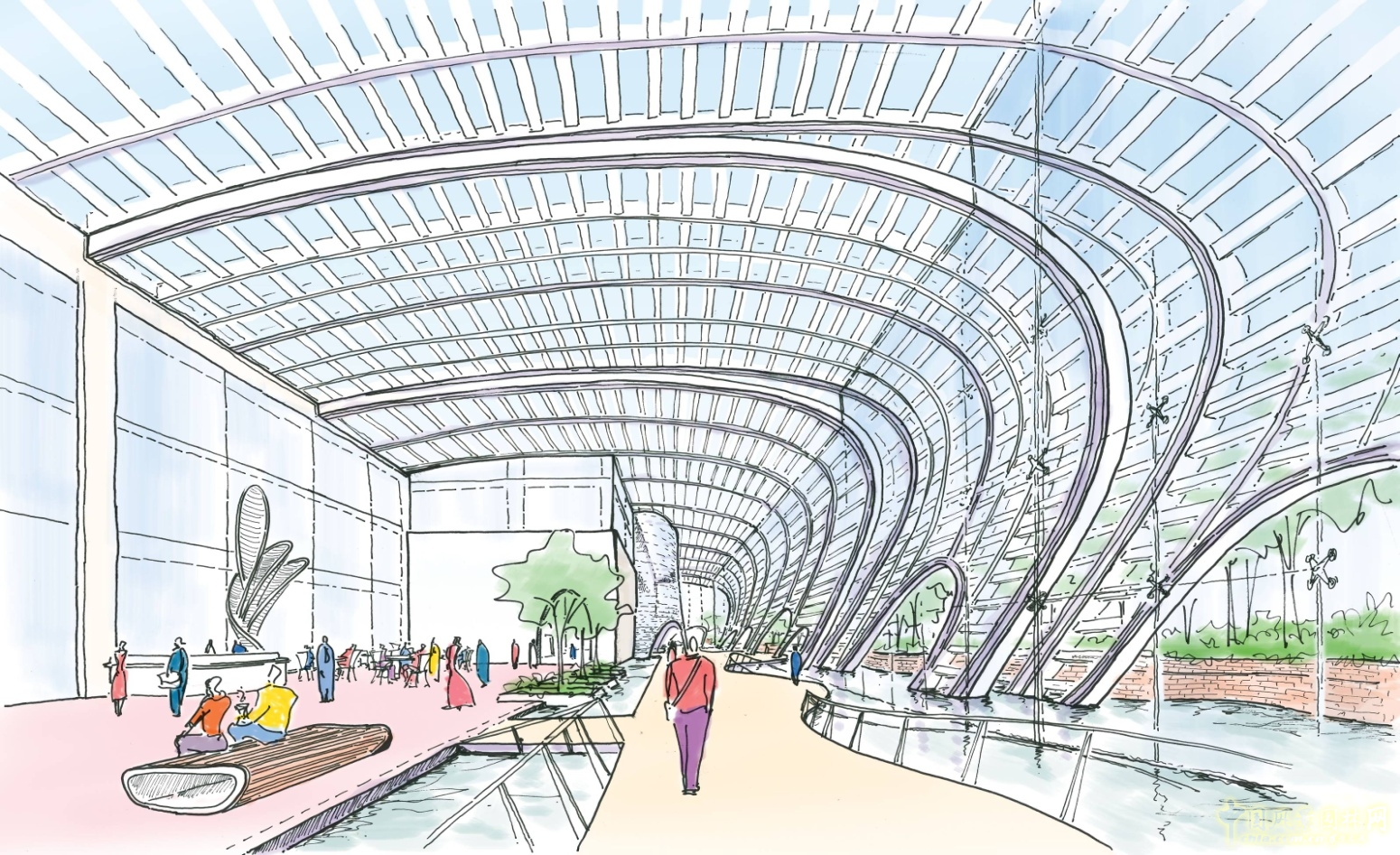 磚窯廣場效果圖