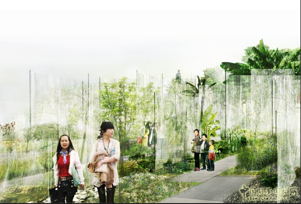 武漢園博會創意花園薄紗森林