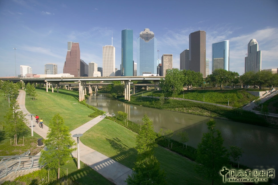 SWA作品：美國休斯敦市布法羅河濱漫步公園景觀設計