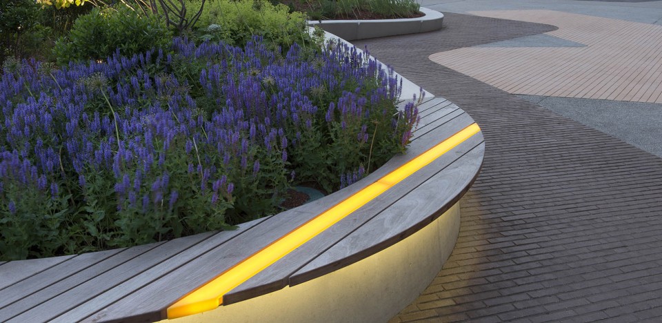 麻省藝術(shù)與設(shè)計(jì)學(xué)院宿舍樓前小廣場(chǎng)設(shè)計(jì)