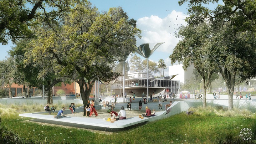 洛杉磯 第一大街市民中心公園設計