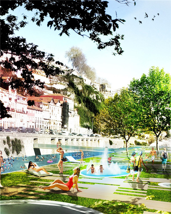 波爾圖濱水大平臺景觀設計