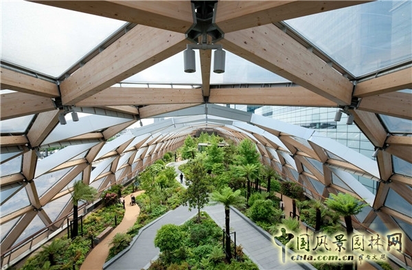 倫敦Crossrail車站屋頂花園景觀設(shè)計