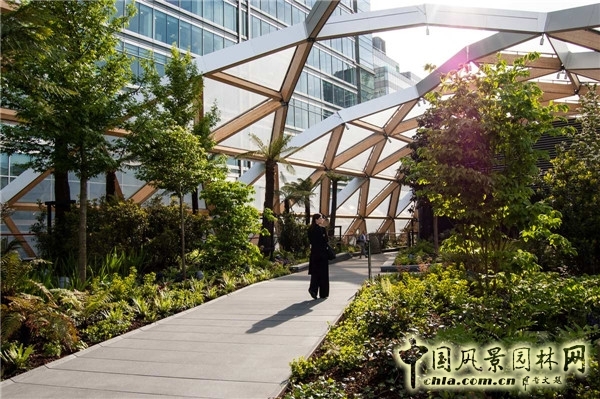 倫敦Crossrail車站屋頂花園景觀設(shè)計