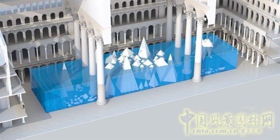 詹姆斯·科納：美國國家建筑博物館冰山景觀